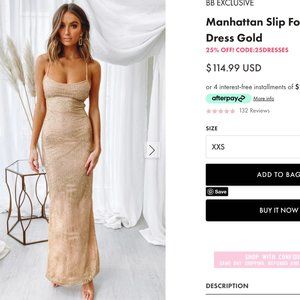 OWO- Beginning Boutique Maxi Thighs Slit Dress